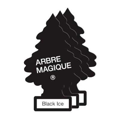 Image of Wunder Baum Arbre Magique® Kit of 3 Pine Air Freshener Perfumers Black Ice Super Long Lasting Scent for Car, House, Office, etc.
