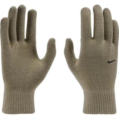 Image of Nike Swoosh Knit 2.0 Men&#039;s Gloves, Khaki/Black, L/XL