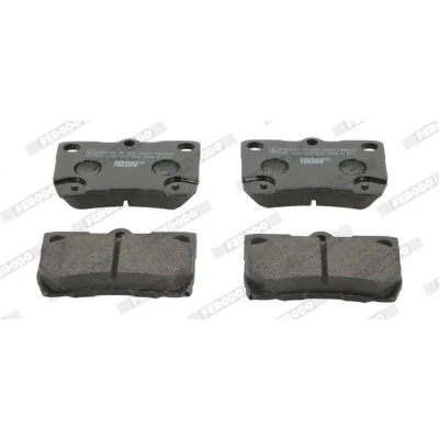 Image of 446622190 Brake pad set FERODO PREMIER ECO FRICTION FDB4001 with acoustic wear warning without accessories LEXUS: IS 2, GS III, C