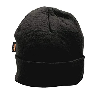 Image of Portwest Knit Cap Insulatex Lined, Size: One Size, Colour: Black, B013BKR