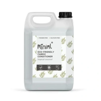 Image of Miniml Eco Fabric Softener &amp; Conditioner 5L Refill Tropical Coconut Scented All Natural for Sensitive Skin 100% Vegan Cruelty Free (250 Washes)