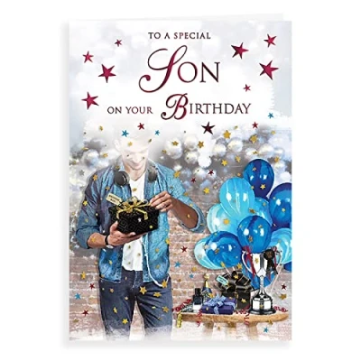 Image of Regal Publishing Traditional Birthday Card Son 9 x 6 inches