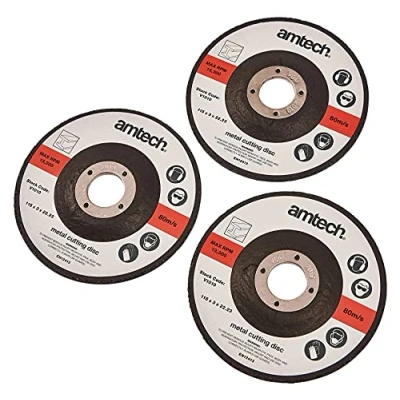 Image of Amtech V1010 3 Piece 115mm (4.5&quot;) Metal Cutting disc Set