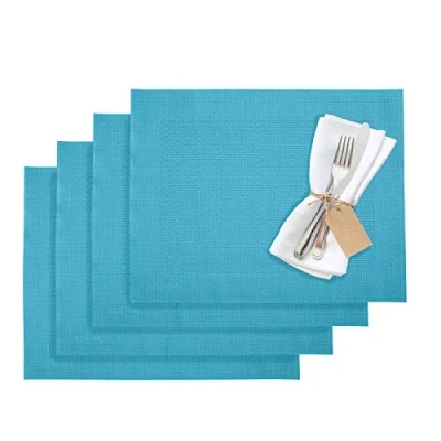 Image of Westmark Placemats, 4 pieces, 42 x 32 cm, Synthetic, Turquoise, Saleen Edition: Home