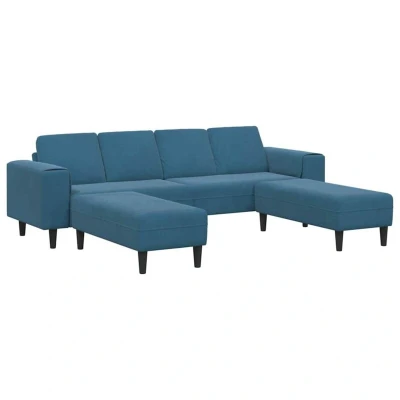 Image of vidaXL Sofa Set 3 pcs Blue Velvet