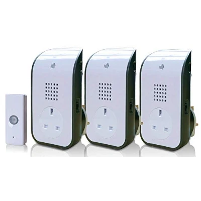 Image of UNI COM Wireless 150m Triple Plug Through Doorbell Kit
