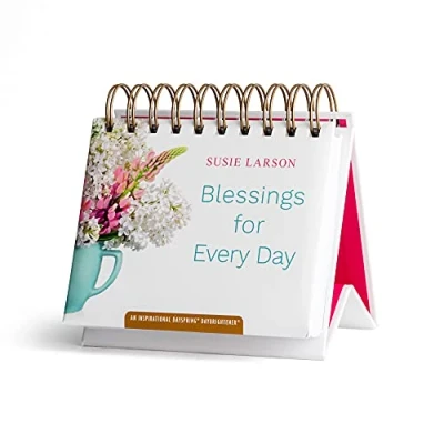 Image of DaySpring Flip Calendar, Susie Larson, Blessing for Every Day, White, 49911