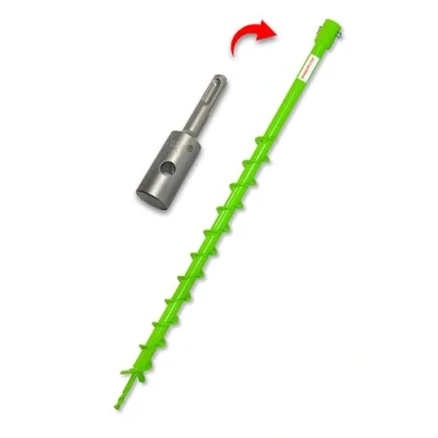 Image of WERHE auger 40mm with SDS Plus adapter Robust Drill bit Pile