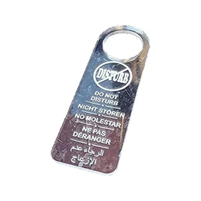 Image of DO NOT Disturb Multi Language Acrylic Door Hanger Sign