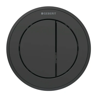 Image of Geberit Type 10 Pneumatic Dual Flush Button Furniture Actuator Matt Black (116.057.DW.1)