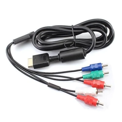 Image of CHILDMORY HD TV Component Composite Audio Video AV Cable Cord for PS2 PS3