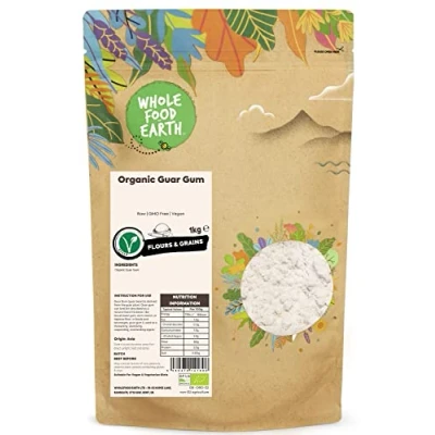 Image of Wholefood Earth Organic Guar Gum 1kg Raw GMO Free Vegan Certified