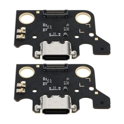 Image of eMagTech Pack of 2 Replacement Type C USB Charging Port Dock Connector Board Compatible with Samsung Galaxy Tab A7 10.4 SM T500 T505 Flex Cable Repair Part