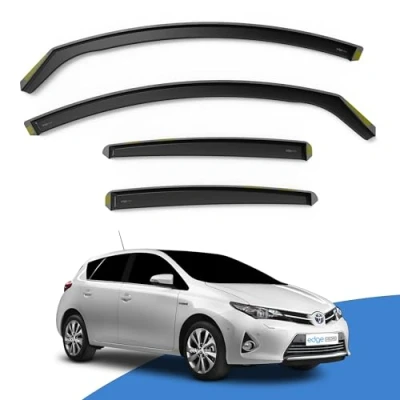 Image of Edgevisors Wind Deflectors Set Fits: TOYOTA Auris MK2 2012 2019 5 Door Hatchback 4pc