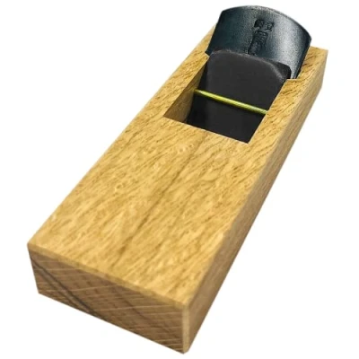 Image of KAKURI Japanese Hand Plane 42mm for Woodworking, Kanna Small Block Mini Planer Wood Chamfering and Smoothing, 5.9 x 2.1 1.6 inches, ECO Oak Body, Made in Japan