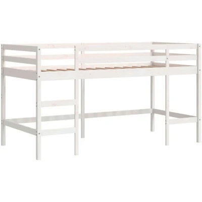 Image of vidaXL Kids&#039; Loft Bed without Mattress with Ladder White 80x200 cm