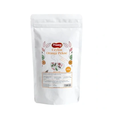 Image of PRAANA TEA Ceylon Orange Pekoe Loose Leaf Tea, Catering, 500 g