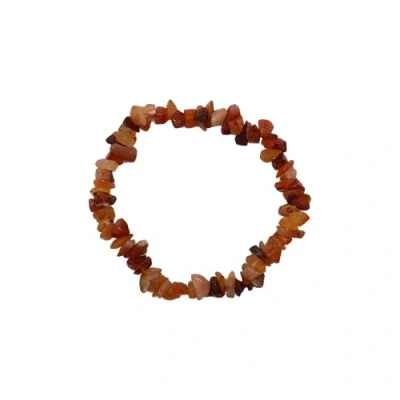 Image of VIE Gemstone Chip Stretch Bracelet (Red Carnelian)