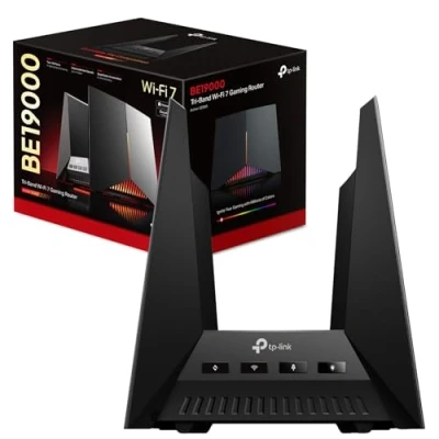 Image of BE19000 Tri Band Wi Fi 7 Gaming Router, Two 10G Ports, Unprecedented Speeds, Quad Game Acceleration, TP Link HomeShield, Tether App (Archer GE800)