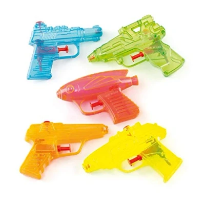 Image of Baker Ross ET4042 Water Pistols Value Pack — Ideal for Kids&#039; Arts and Crafts, Educational Toys, Parties, Novelty Items More (Pack of 8), Assorted, Small