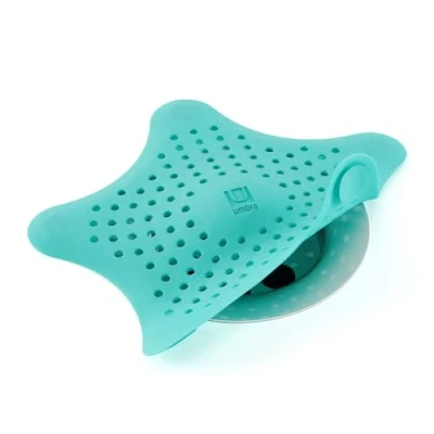 Image of Umbra 023014 276 Starfish Hair Catcher, Tub Drain Surf Blue, 15.9 x 1.3 cm