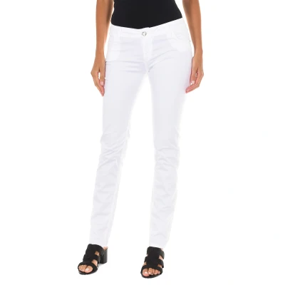 Image of Met Womens Trousers Edit White Cotton Size 29 (Waist)