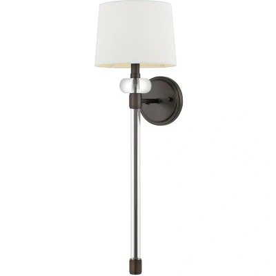 Image of Quoizel Barbour Wall Lamp with Shade Harbor Bronze