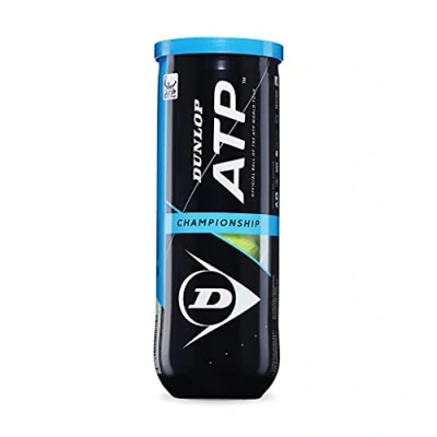 Image of Dunlop Tennis Ball ATP Championship for Clay, Hard Court and Grass (1 x 3 Pet), Yellow