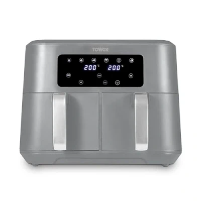 Image of Tower Vortx 8.5L Airfryer Dual Basket Grey