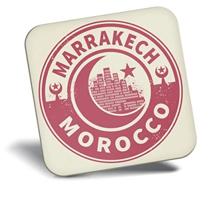 Image of Destination Vinyl ltd Fridge Magnet Morocco Marrakech Travel 7447