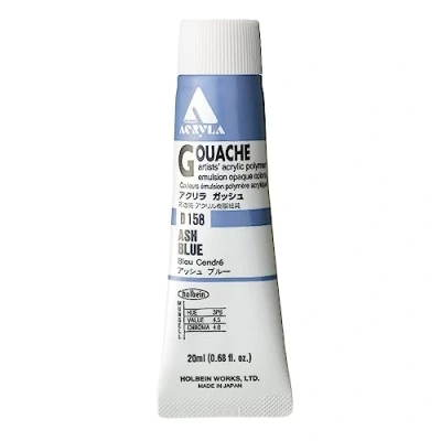 Image of Holbein Acryla Designer Gouache Ash Blue 20ml tube