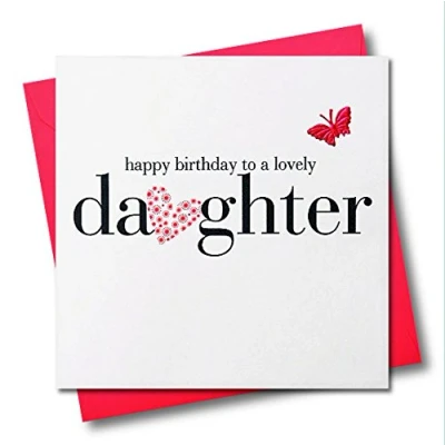 Image of Claire Giles Hearts and Stars Happy Birthday Daughter Card