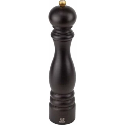 Image of PEUGEOT Paris 30 cm Salt Mill Classic Grind System Made with PEFC Certified Wood Lifetime Guaranteed Mechanism in France Chocolate Colour