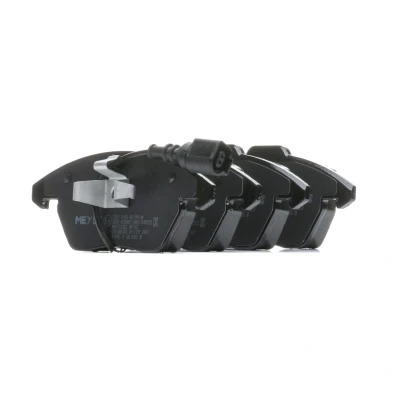 Image of 3C0698151, 5C0698151A, 5K0698151A Brake pad set MEYLE 025 235 8720/W ORIGINAL Quality Front Axle incl. wear warning contact with anti squeak plate