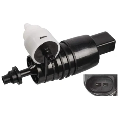 Image of 61662751743, 61662751743S1, 61667317395, 61667317395S1, 67127340766 Windshield Washer Pump FEBI BILSTEIN 107463 with seal ring BMW: X1, 1 Hatchback