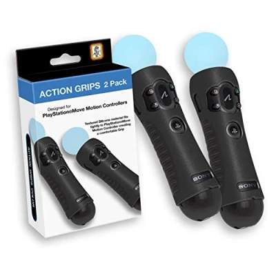 Image of Sony PlayStation Action Grips for Move Motion Controllers Textured Silicone Official Licensed Product