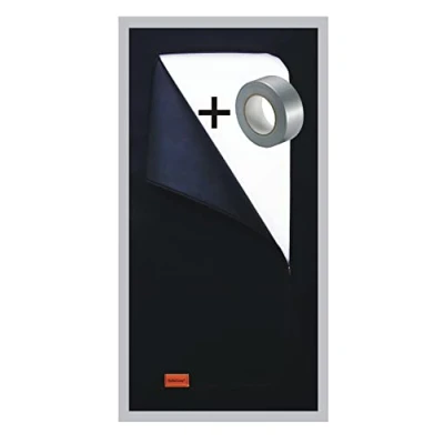 Image of Anti dust Zip Door + Tape, Cover, Made from Thick 220 cm x 110 Polypropylene Fabric. Exceptionally Durable Building Protector, Renovation Barrier