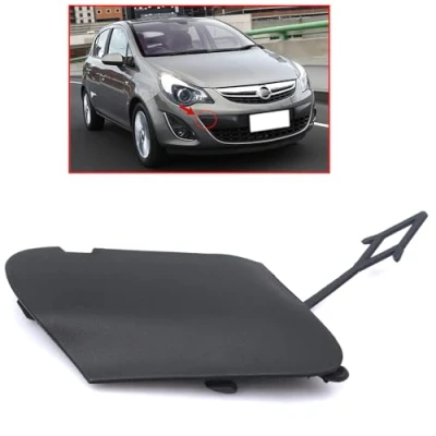 Image of ROBUST Front Bumper Towing Eye Cover Unpainted/Primed for Opel Vauxhall Corsa D 1405100 13285997 2011 2014