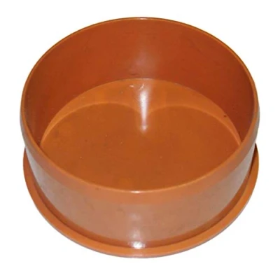 Image of Soil Pipe Cap 110 mm Inlet Push Fit Underground Brown Waste