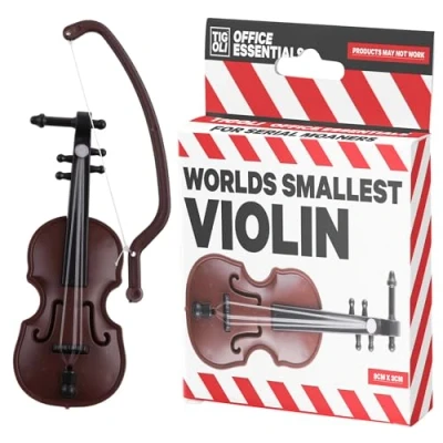 Image of Worlds Smallest Emergency Violin! Office Essentials Moaners Gift Birthday Christmas Secret Santa Joke