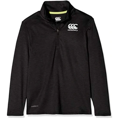 Image of Canterbury Kids Vapodri 1st Layer Top Vanta Black Marl, 6