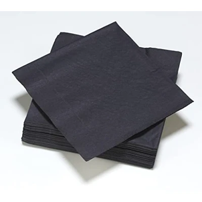 Image of FSC® 50 Napkins Black 2 Ply Wadding 33 x cm