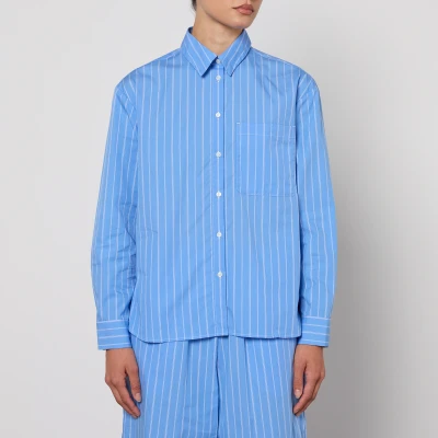 Image of MAX&amp;Co. Bari Cotton Poplin Boyfriend Shirt UK 12