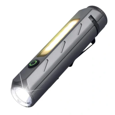Image of ULTRAFIRE Tactical Torch with Holster, 1400 Lumens Rechargeable LED Work Light, Protable Duty Belt 6 Modes for Camping Working Emergency