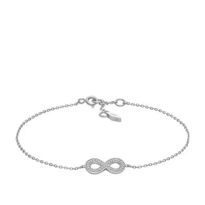 Image of Fossil Bracelet silvercoloured, Women&#039;s, Size: One Size, Silver coloured