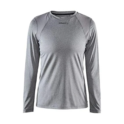 Image of Craft Training Advanced Essence Long Sleeve Jerseys Dk Grey Melange, Large