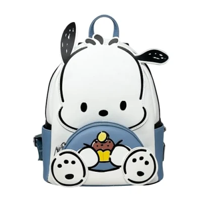 Image of Loungefly Sanrio Pochacco Cosplay Womens Double Strap Shoulder Bag Purse, Blue, M