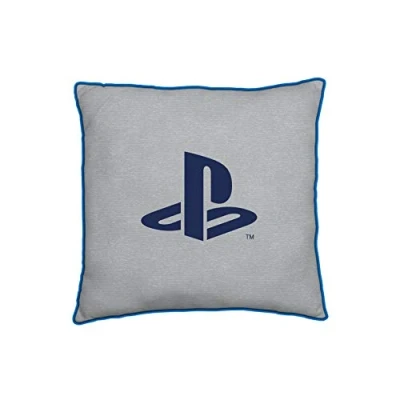 Image of PlayStation Character World Official Square Cushion Pillow blue Sony Merch Featuring Classic, Officially Licensed Reversible Two Sided Design, 40 x 40cm PYSBLECU001UK