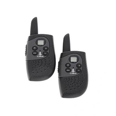 Image of Cobra MT148K Walkie Talkie with up to 3km Range and Power Saving Function (Pack of 2) Black