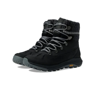 Image of Merrell Siren 4 Thermo MID ZIP WP Hiking shoes, Women&#039;s, Size: 6, Black Leather and textile